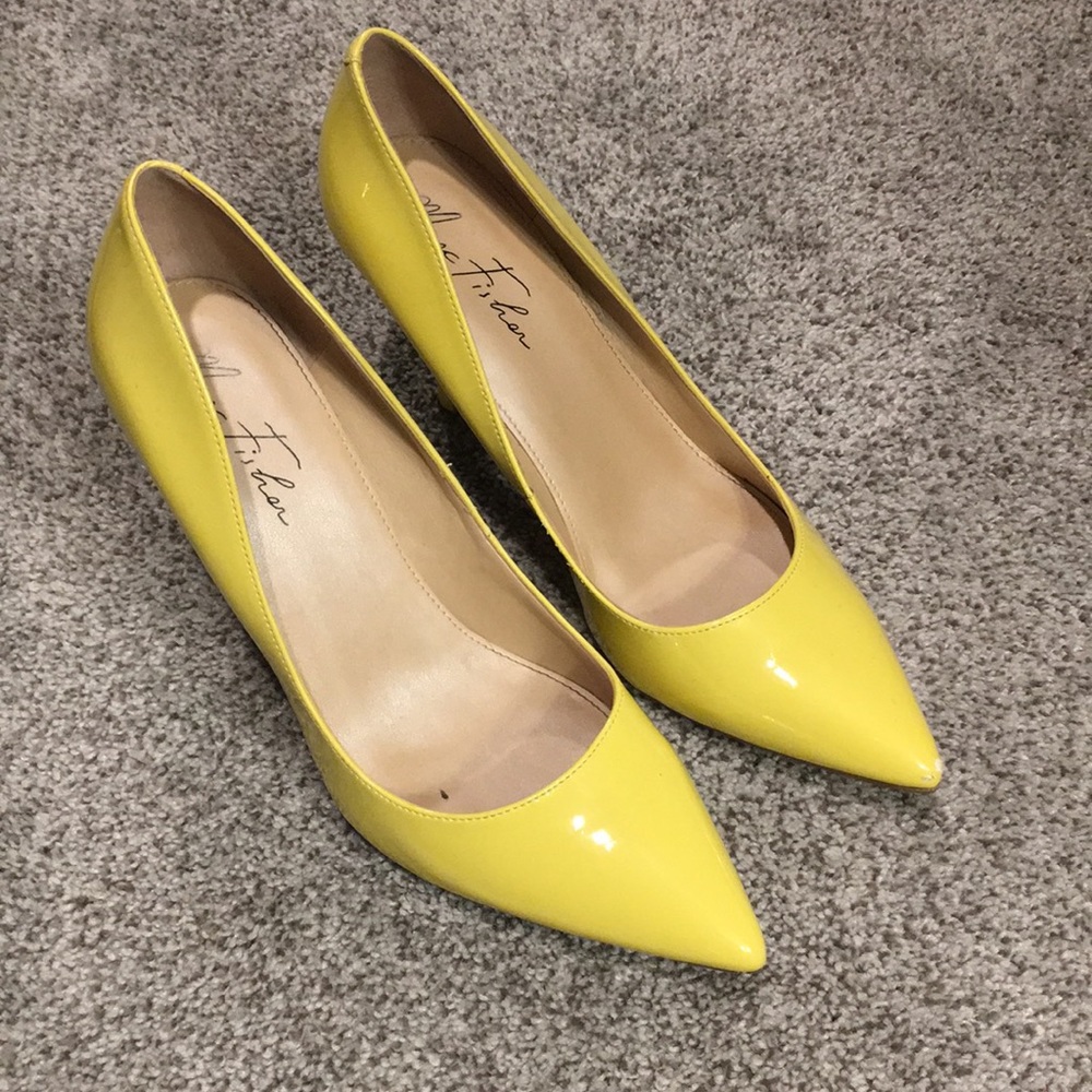 Marc Fisher Yellow Heels